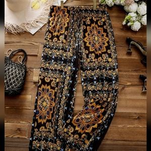 Plus size pattern lightweight beach pants